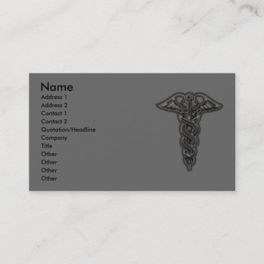Caduceus Visitekaartje (Voorkant)