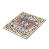 Caduceus wings rn nurse tegeltje (Zijkant)