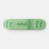 Caduceus with Leaves Skateboard Deck (Horizontaal)