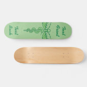 Caduceus with Leaves Skateboard Deck (Horizontaal)