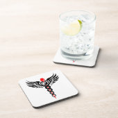 Caduceus - Yin Yang - Winged Serpent - Hermetic Onderzetter (Rechterzijde)