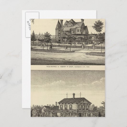 Cady en Kilpatrick, Nebraska Briefkaart (Voorkant / Achterkant)