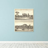 Cady en Kilpatrick, Nebraska Canvas Afdruk (Insitu (Houten vloer))