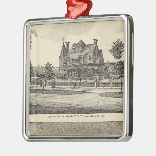 Cady en Kilpatrick, Nebraska Metalen Ornament (Links)