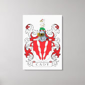 Cady Family Crest Canvas Afdruk (Voorkant)