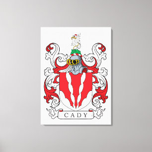 Cady Family Crest Canvas Afdruk