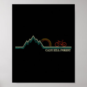 Cady Hill Mountainbiken Vermont Stowe Poster