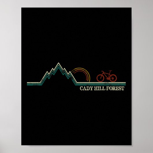 Cady Hill Mountainbiken Vermont Stowe Poster (Voorkant)