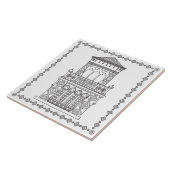 Ca'd'Zan Tower Sarasota Keramische Tegel Tegeltje (Zijkant)