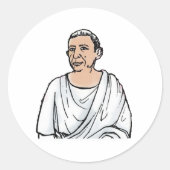 Caecilius Ronde Sticker (Voorkant)