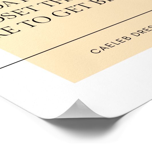 Caeleb Dressel Quote Poster (Hoek)