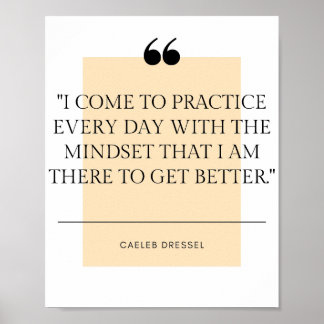 Caeleb Dressel Quote Poster