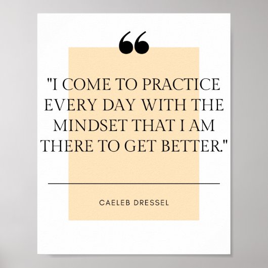 Caeleb Dressel Quote Poster (Voorkant)