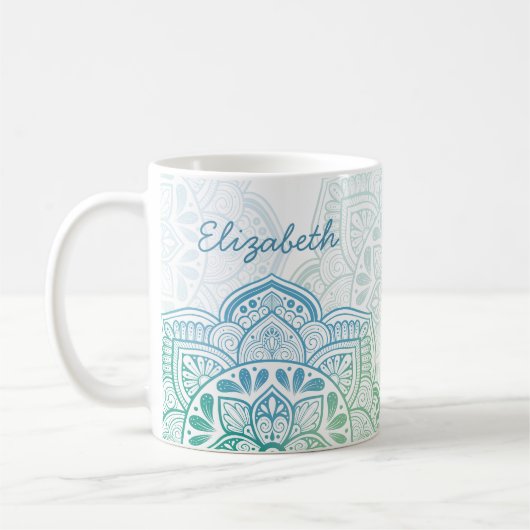 Caelum Mandala 11 oz. Personalized Mug Koffiemok (Links)