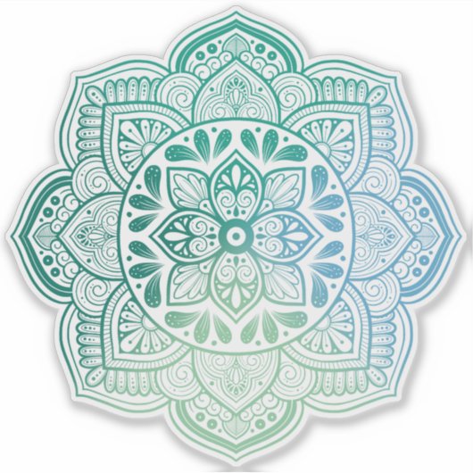 Caelum Mandala Custom-Cut Vinyl Sticker (Voorkant)