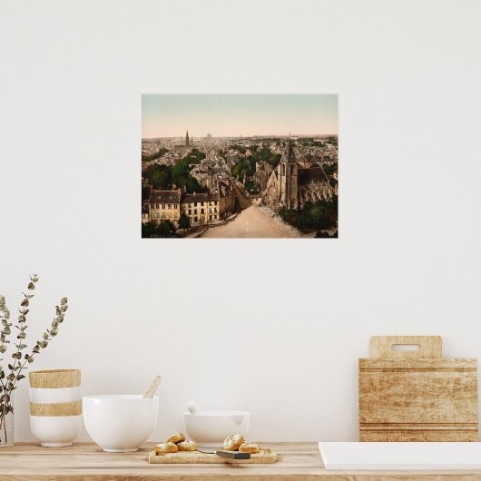 Caen, Basse-Normandie, Frankrijk Poster (Keuken)