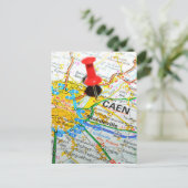 Caen, Frankrijk Briefkaart (Staand voorkant)