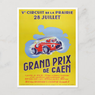 Caen Grand Prix races Briefkaart