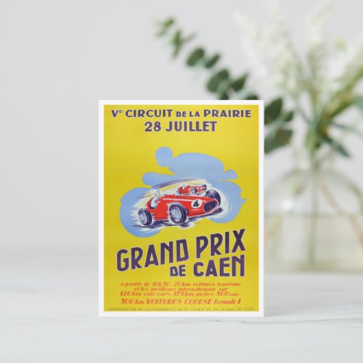 Caen Grand Prix  races Briefkaart (Staand voorkant)