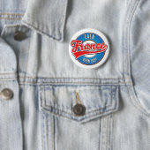 Caen Normandië Frankrijk retro logo Ronde Button 5,7 Cm (In situ)