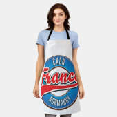 Caen Normandië Frankrijk retro logo Schort (Gedragen)