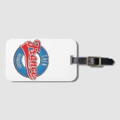 Caen Normandy France retro logo Bagagelabel (Voorkant (horizontaal))