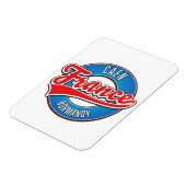 Caen Normandy France retro logo Magneet (Linkerzijde)