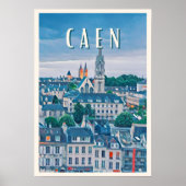 Caen Photo Vintage Poster (Voorkant)