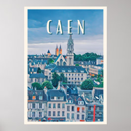 Caen Photo Vintage Poster