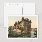 Caerlaverock Castle, Dumfries, Schotland Briefkaart (Voorkant / Achterkant)