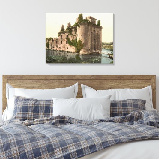 Caerlaverock Castle, Dumfries, Schotland Canvas Afdruk (Insitu (Slaapkamer))