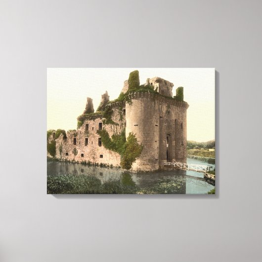 Caerlaverock Castle, Dumfries, Schotland Canvas Afdruk (Voorkant)