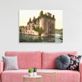 Caerlaverock Castle, Dumfries, Schotland Canvas Afdruk (Insitu (Woonkamer))