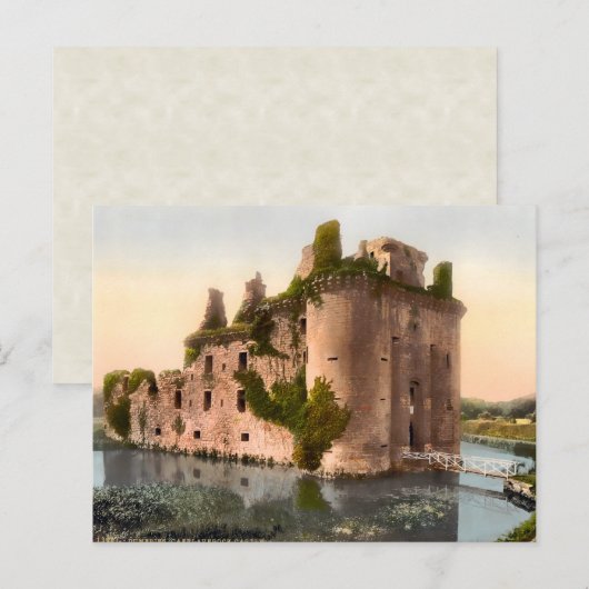  Caerlaverock Castle Scotland Briefkaart (Voorkant / Achterkant)