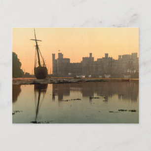 Caernarfon Castle at Sunset, Gwynedd, Wales Briefkaart