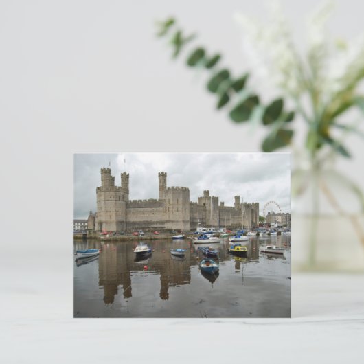Caernarfon Castle Briefkaart (Staand voorkant)