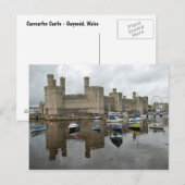 Caernarfon Castle Briefkaart (Voorkant / Achterkant)