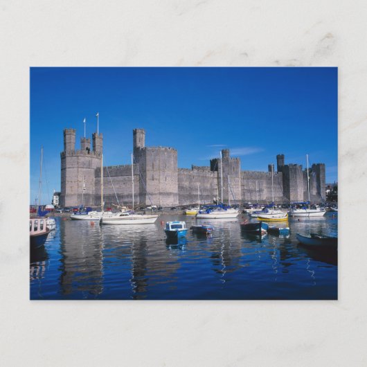 Caernarfon Castle, Gwynedd, Wales Briefkaart (Voorkant)