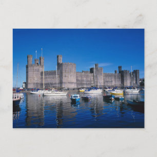 Caernarfon Castle, Gwynedd, Wales Briefkaart