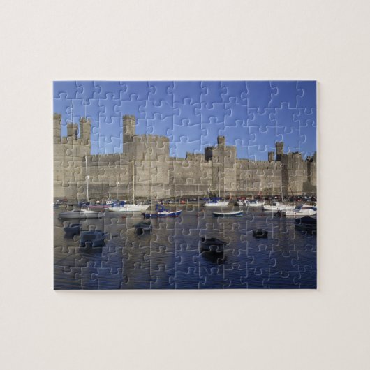 Caernarfon Castle, Gwynedd, Wales (RF) Legpuzzel (Horizontaal)