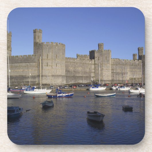 Caernarfon Castle, Gwynedd, Wales (RF) Onderzetter (Voorkant)