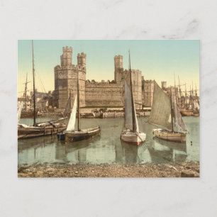 Caernarfon Castle II, Gwynedd, Wales Briefkaart