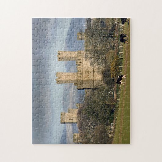 Caernarfon Castle in Wales Legpuzzel (Verticaal)