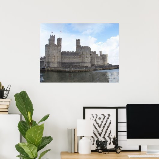 CAERNARFON CASTLE POSTER (Thuiskantoor)