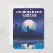 Caernarfon Castle, reisposter van Gwynedd Wales (Achterkant)