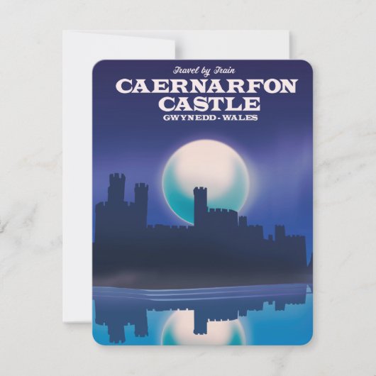 Caernarfon Castle, reisposter van Gwynedd Wales (Voorkant)