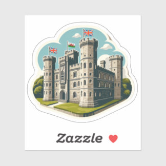 Caernarfon Castle (Verenigd Koninkrijk) Sticker