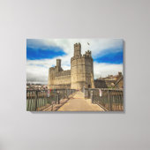 Caernarfon Castle Wales. Canvas Afdruk (Voorkant)