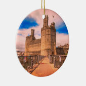 Caernarfon Castle Wales. Keramisch Ornament (Rechts)