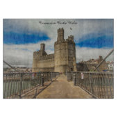 Caernarfon Castle Wales. Snijplank (Voorkant)